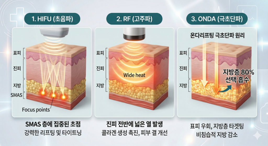 2.45 GHz 微波能量转移原理和压电隔膜上差分的脂肪层选择性吸收示意图