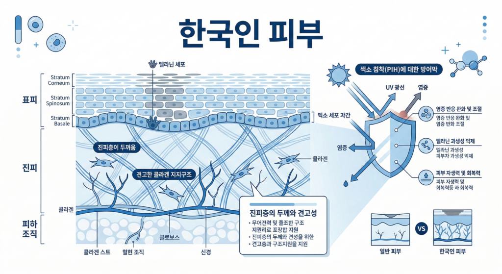 한국인 피부의 진피층 두께 특성과 리쥬란 주입 깊이 최적화 가이드