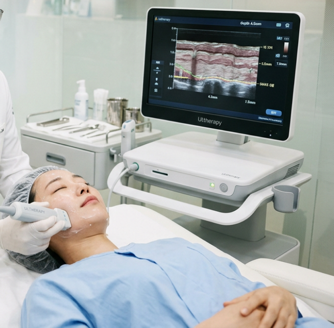 防止 Ulthera 副作用的关键在于--技术娴熟的皮肤科医生在实时超声波屏幕上进行精确的手术。