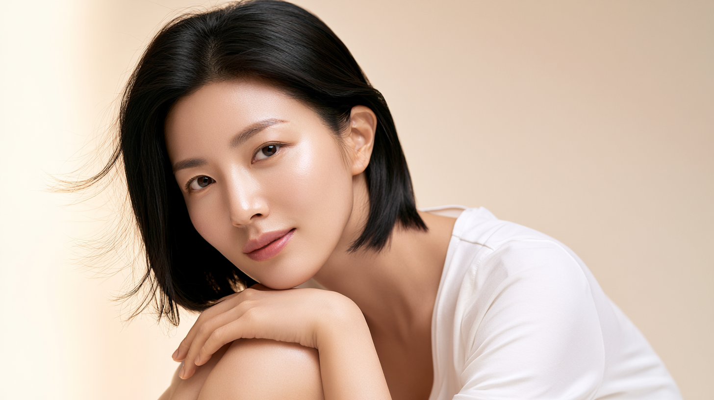 리쥬란 가격 안내 콘텐츠의 압구정 피부과 뷰티 에디토리얼 이미지 — 맑은 물광 피부의 모델