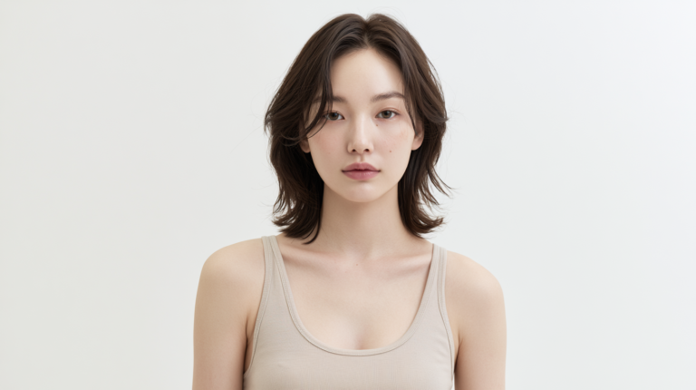 쿨소닉 비용을 알아보는 30대 여성의 초음파 리프팅 에디토리얼 뷰티 포트레이트