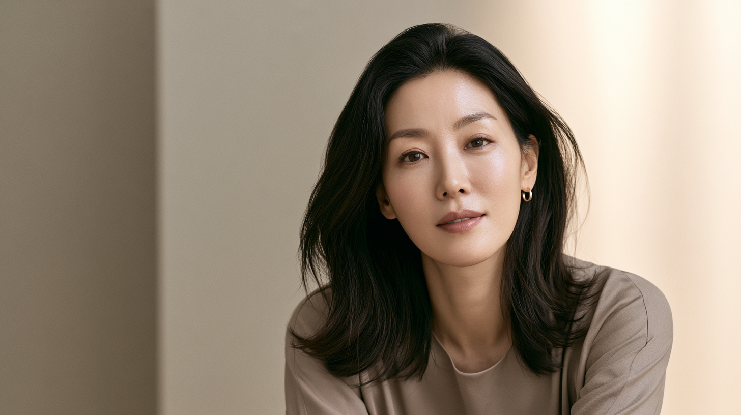 쿨소닉 울쎄라 차이를 고민하는 40대 여성의 피부 리프팅 에디토리얼 이미지