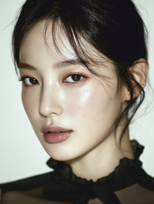 무표정일 때와 웃을 때 쥬브젠마리오네트 주름 및 표정 주름 변화를 확인 모습
